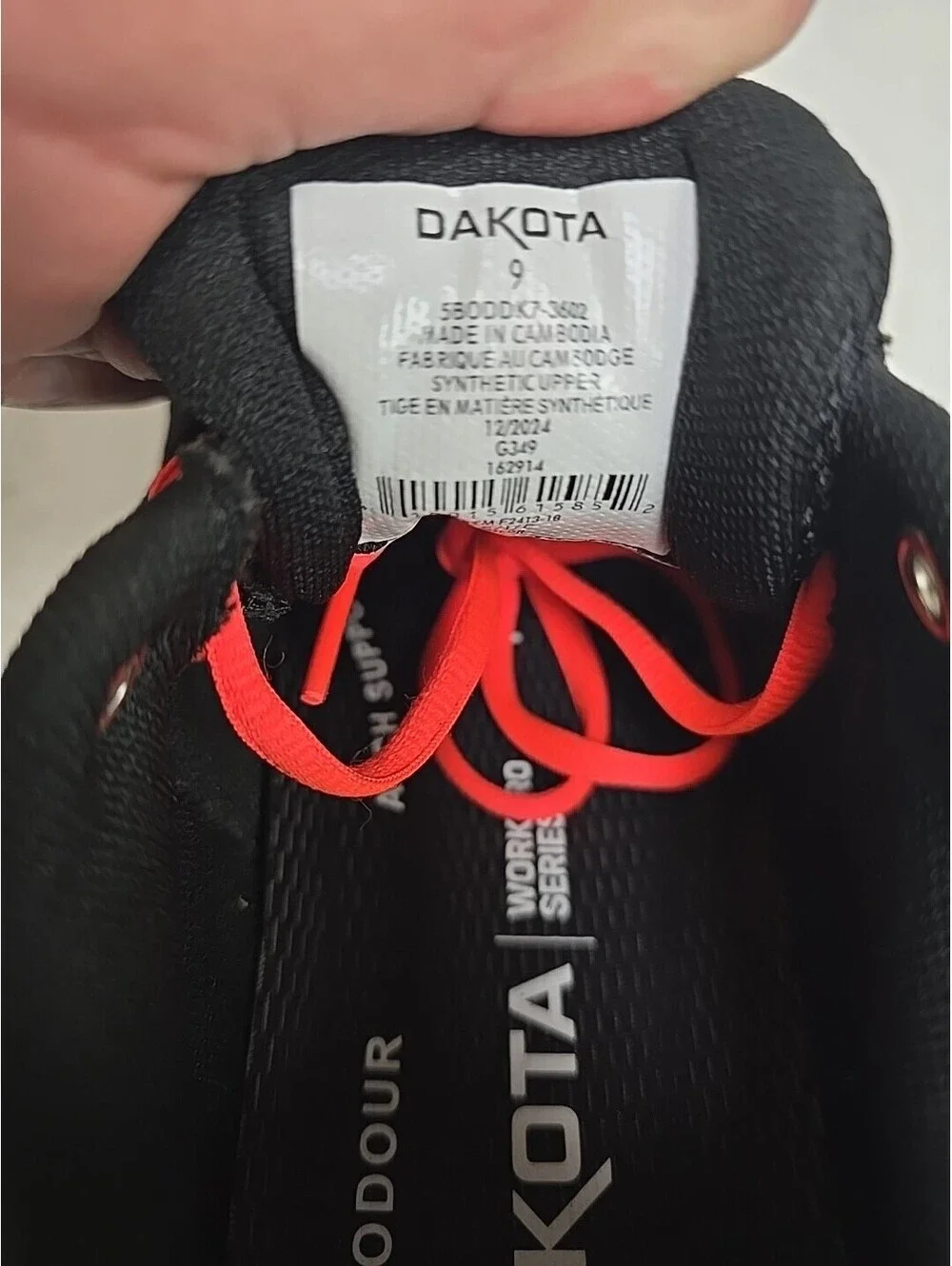 DAKOTA Women's Quad Lite Alum Toe Comp Plate Work Shoes 3602 Black Size 9M